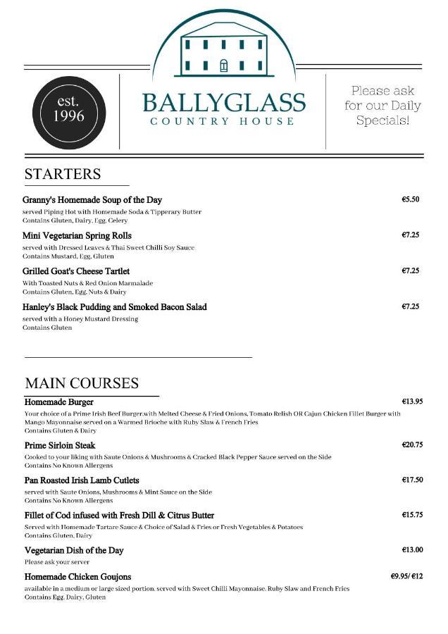 Ballyglass Country House Tipperary Bagian luar foto